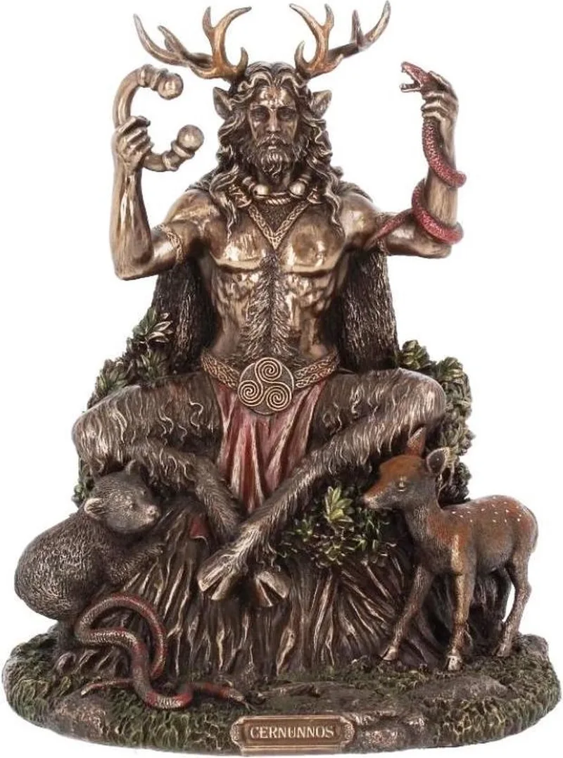 Cernunnos en Dieren Gebronsd beeld van Nemesis Now in Brons – productfoto