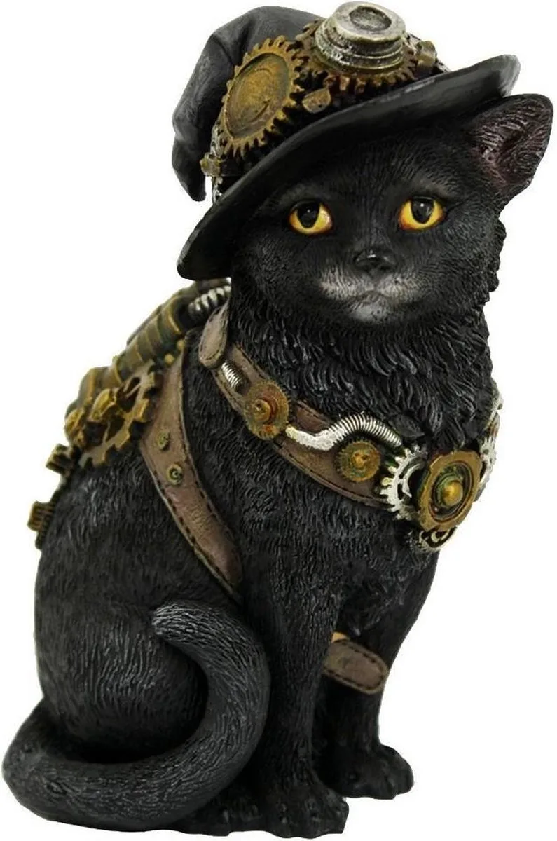 Clockwork Kitty Beeld/figuur van Nemesis Now in Multicolours – productfoto