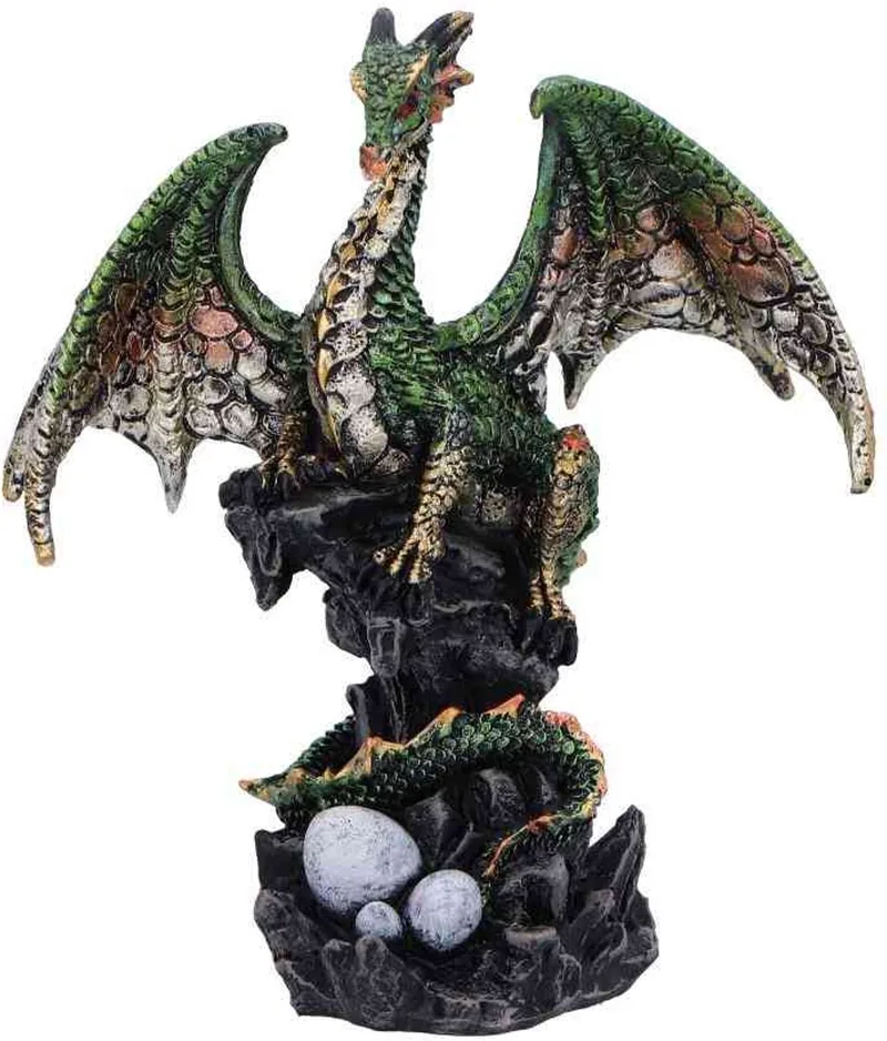 Den Defender (Green) Beeld/figuur - Draak by Nemesis Now in Multicolours – product photo