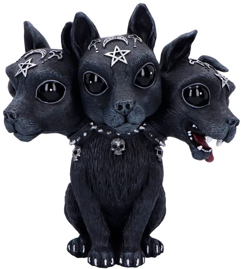 Diabarkus (Large) 24.2cm Beeld/figuur - Zwart/Zilverkleurig van Nemesis Now in Zwart – productfoto