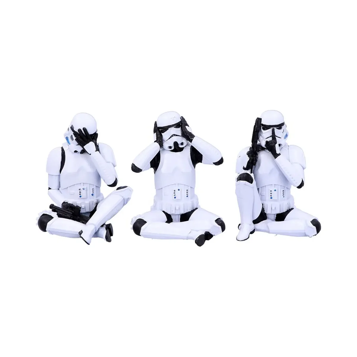 Drei Stormtrooper : 10 cm sitzend (3 Figuren) von Nemesis Now – Produktfoto