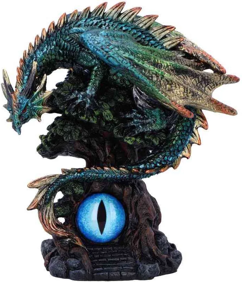 Forest Seer - Groene Drakenoog - 16cm Beeld/figuur - Draak van Nemesis Now in Multicolours – productfoto