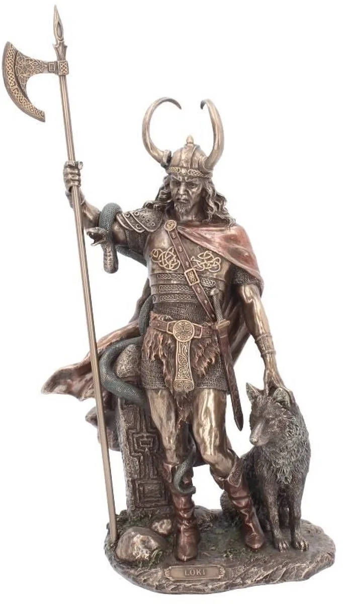 LokiNorse Trickster God Beeld/figuur - Bronskleurig by Nemesis Now in Bronze – product photo