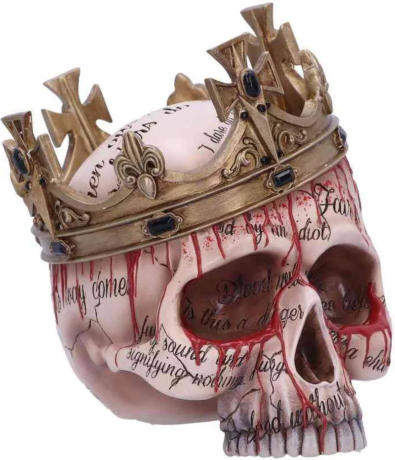 Macbeth 15cm Beeld/figuur - Schedel van Nemesis Now in Multicolours – productfoto