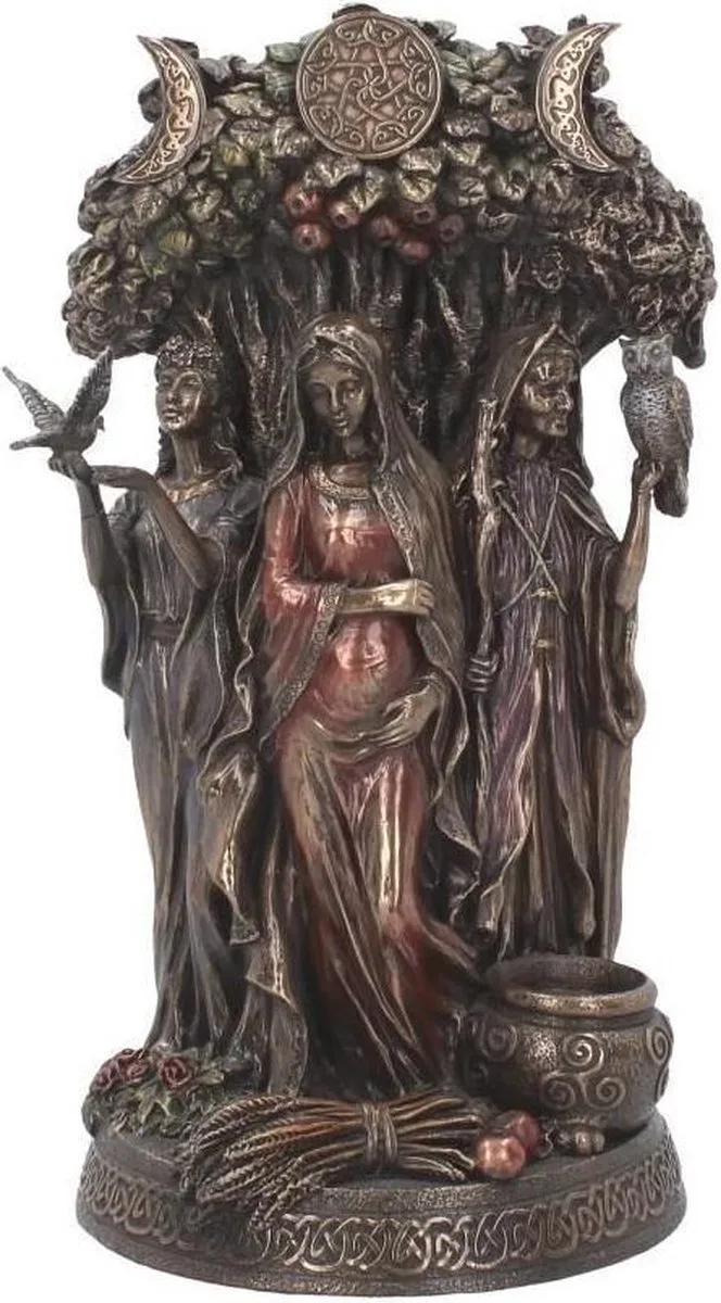 Maiden, Mother, Crone Figuur 27cm van Nemesis Now in Brons – productfoto