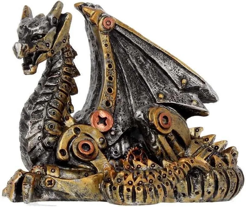 Mechanical Hatchling Beeld/figuur - Draak - Bronskleurig by Nemesis Now in Bronze – product photo