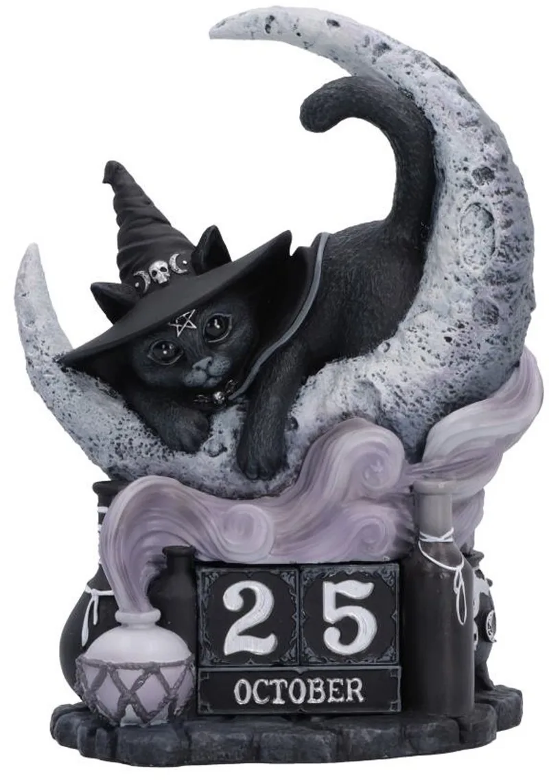 Purrah Perpetual Calendar Beeld/figuur van Nemesis Now in Multicolours – productfoto