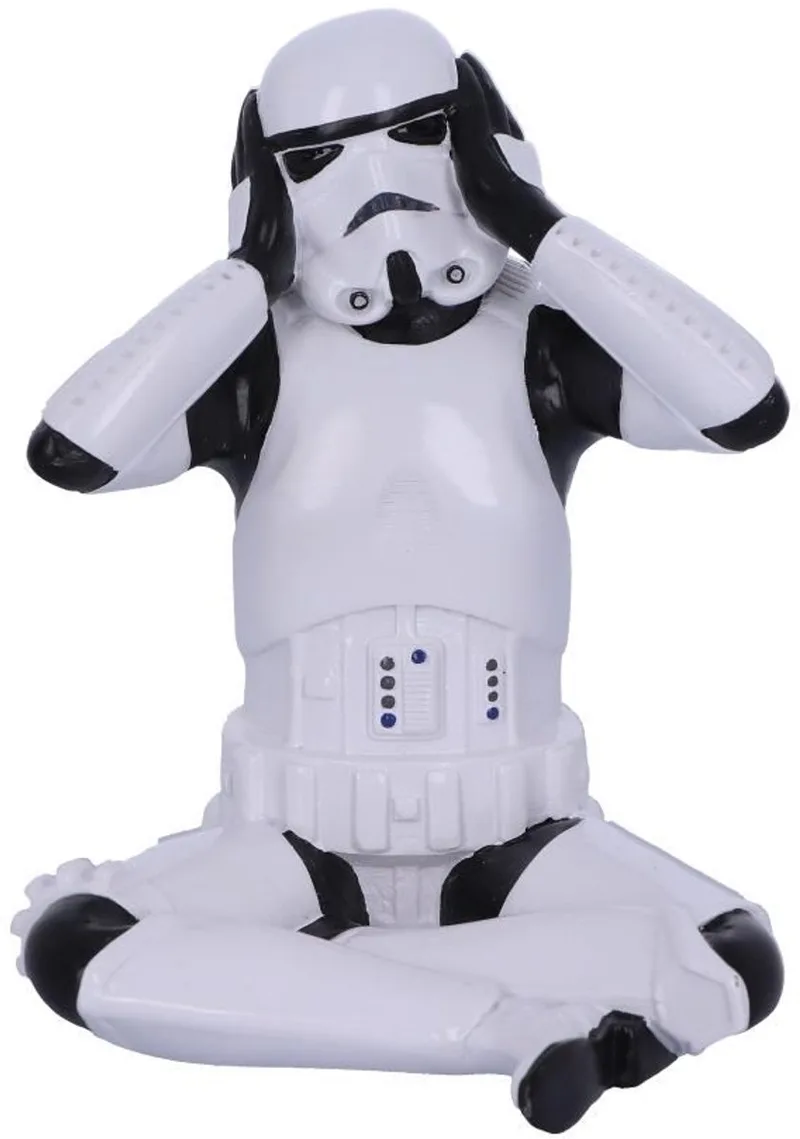 Star Wars - Stormtrooper - Hoor Geen Kwaad - Beeld - Wit - 10cm van Nemesis Now in StormTrooper – Hear No Evil – productfoto