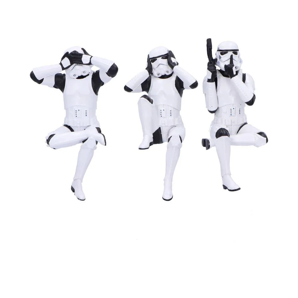 Stormtrooper Figuren Three Wise Sitting Stormtroopers 11 cm von Nemesis Now – Produktfoto