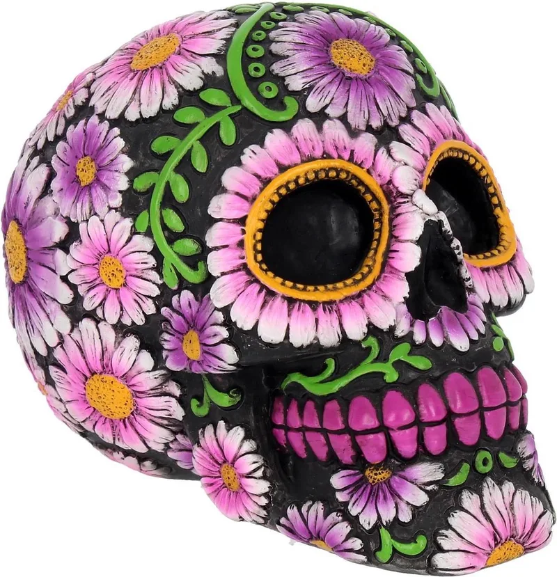 Sugar Petal Skull Unisex beeld - meerkleurig - Standard by Nemesis Now in Multicolour – product photo
