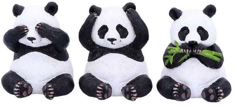 Three Wise Pandas Beeldjes/figuren by Nemesis Now in Multicolours – product photo