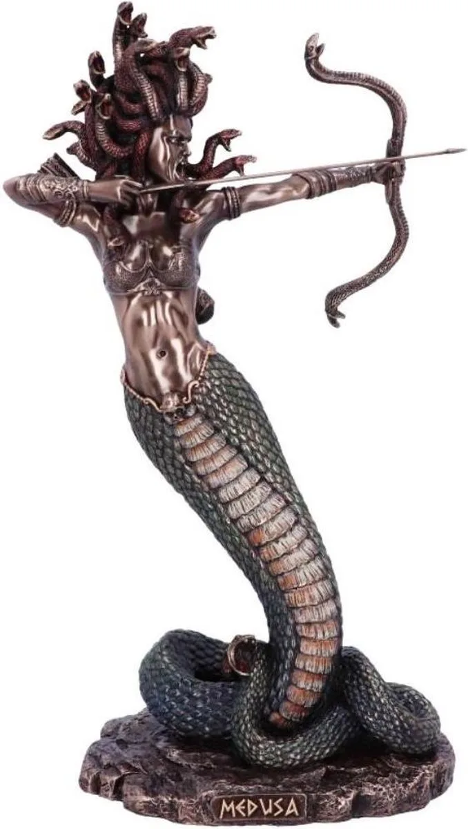 Veronese Design - Medusa's Wrath gebronsd beeld 36cm by Nemesis Now in Bronze – product photo