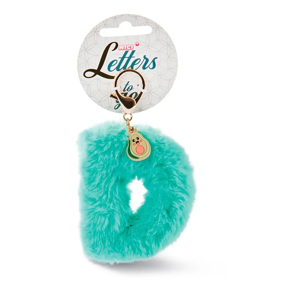 Bag Pendant Plush Letter D Symbol Sleutelhanger von NICI – Produktfoto