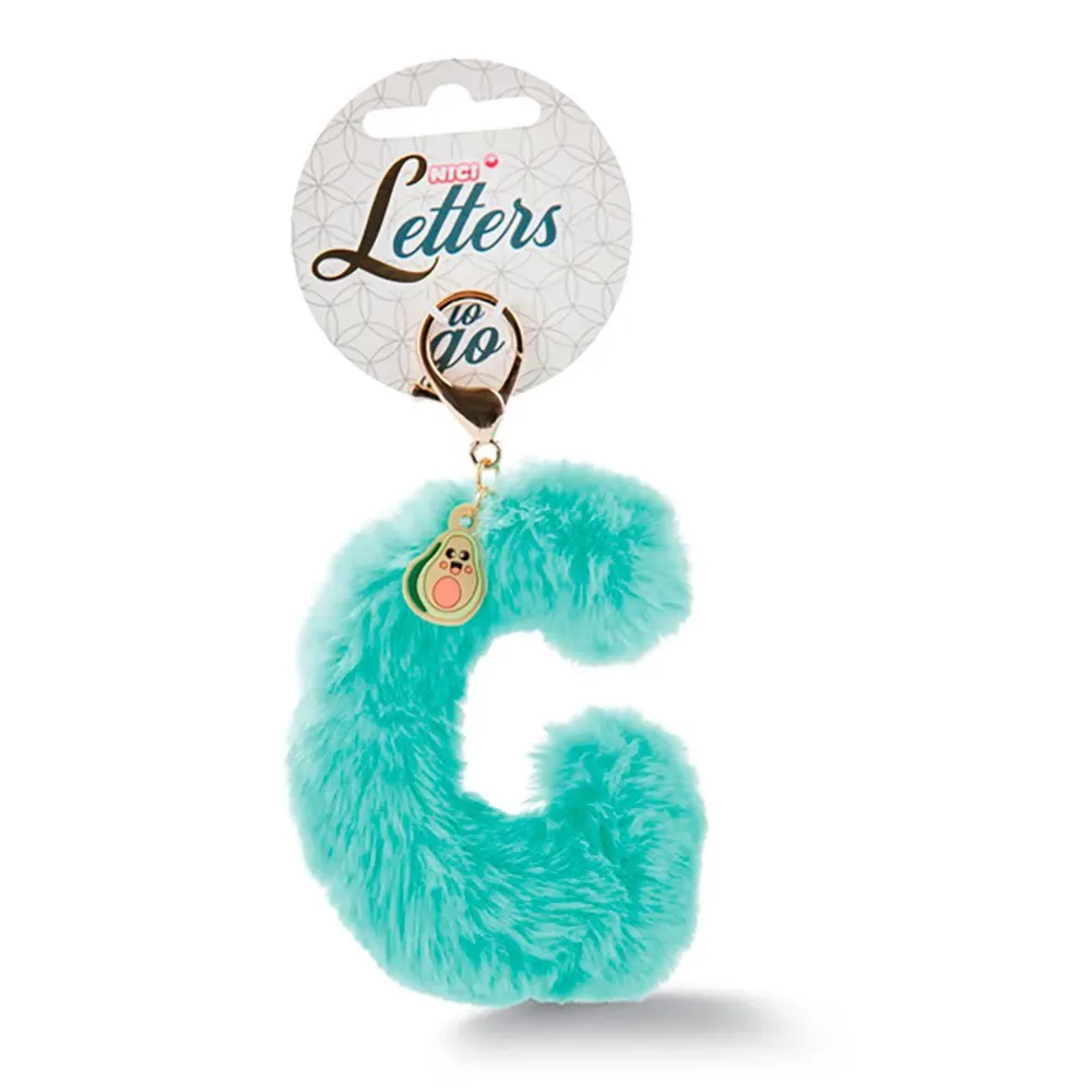 Bag Pendant Plush Letter G Symbol Sleutelhanger de NICI – photo produit
