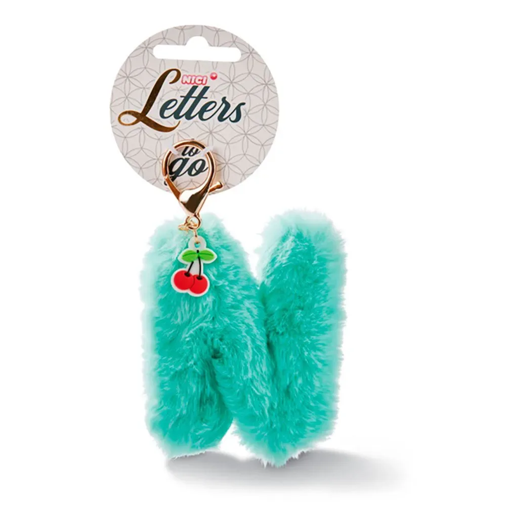 Bag Pendant Plush Letter N Symbol Sleutelhanger de NICI – photo produit