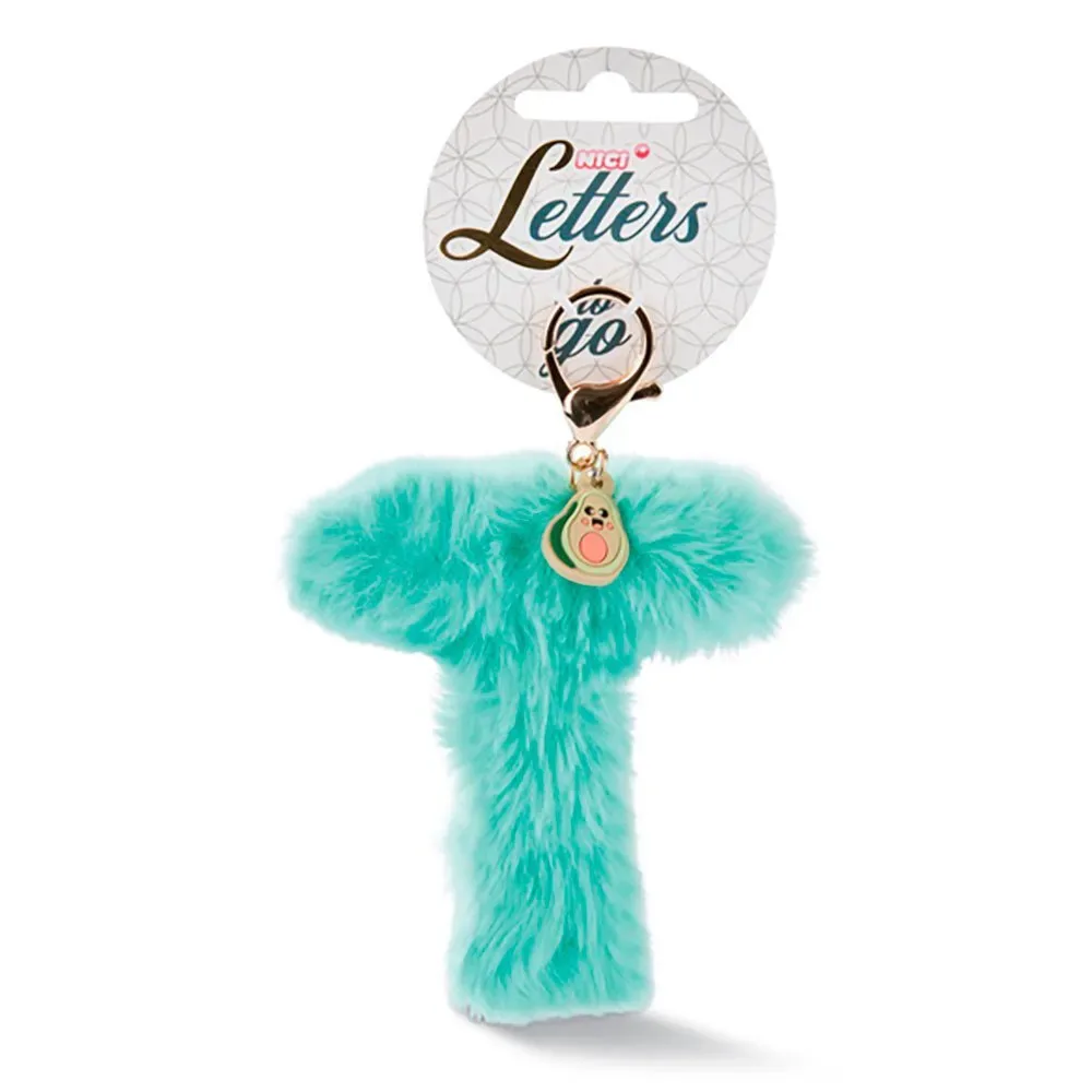 Bag Pendant Plush Letter T Symbol Sleutelhanger de NICI – photo produit