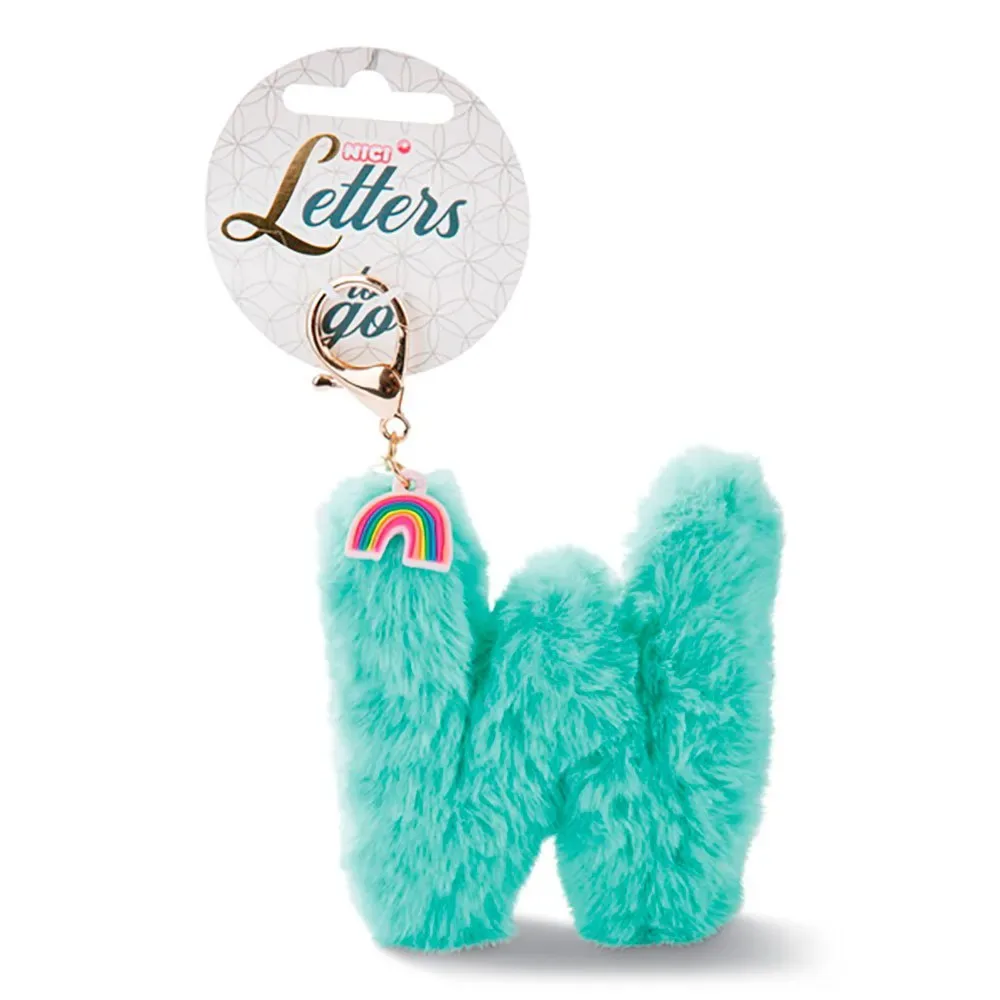 Bag Pendant Plush Letter W Symbol Sleutelhanger de NICI – photo produit