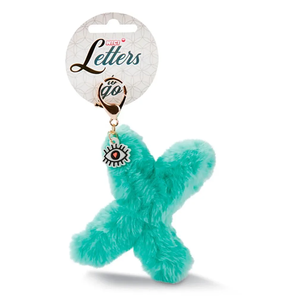 Bag Pendant Plush Letter X Symbol Sleutelhanger de NICI – photo produit