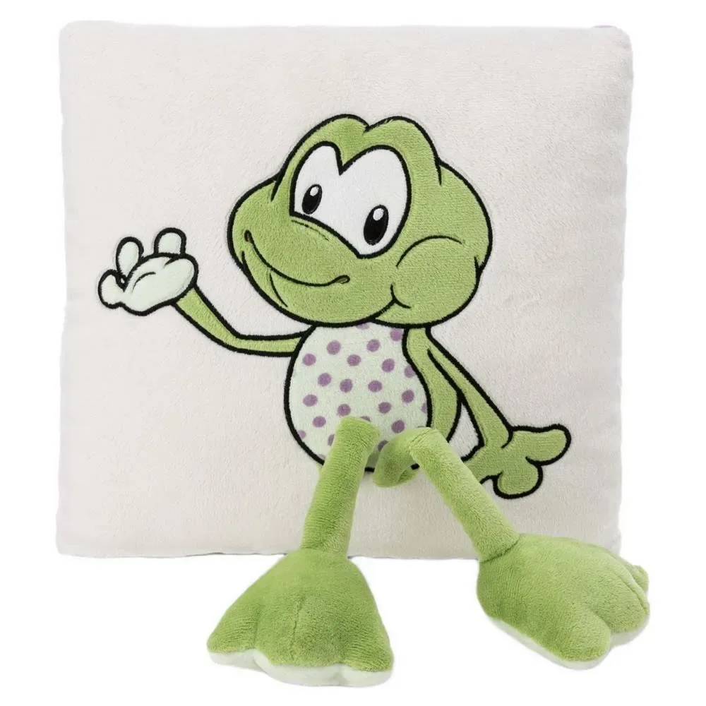 Coussin Carré Grenouille Fridolin 30x30 Cm de NICI – photo produit