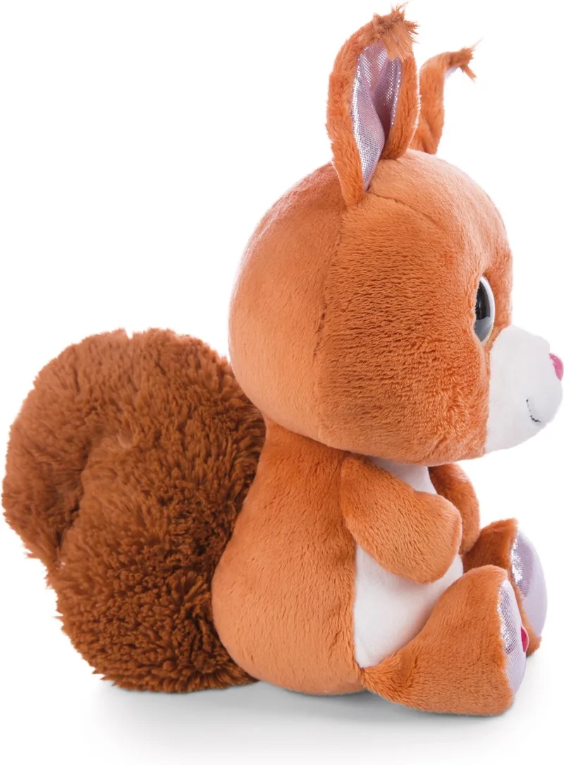 Glubschis Pluchen Knuffel Eekhoorn Squibble, 15cm från NICI i Brun – produktbild