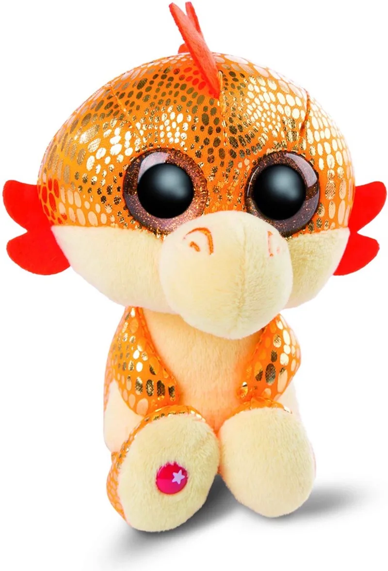 Knuffel Draak - Yo-Yo - pluche - 15 cm - knuffeldier från NICI i Orange – produktbild