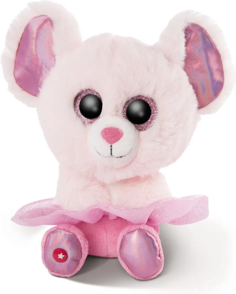 Knuffel Glubschis Muis Junior 15 Cm Pluche by NICI in Pink – product photo