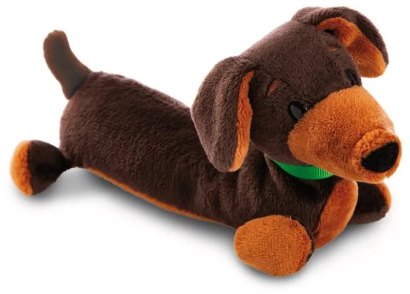 Knuffel teckel 20cm liggend från NICI i Brun – produktbild