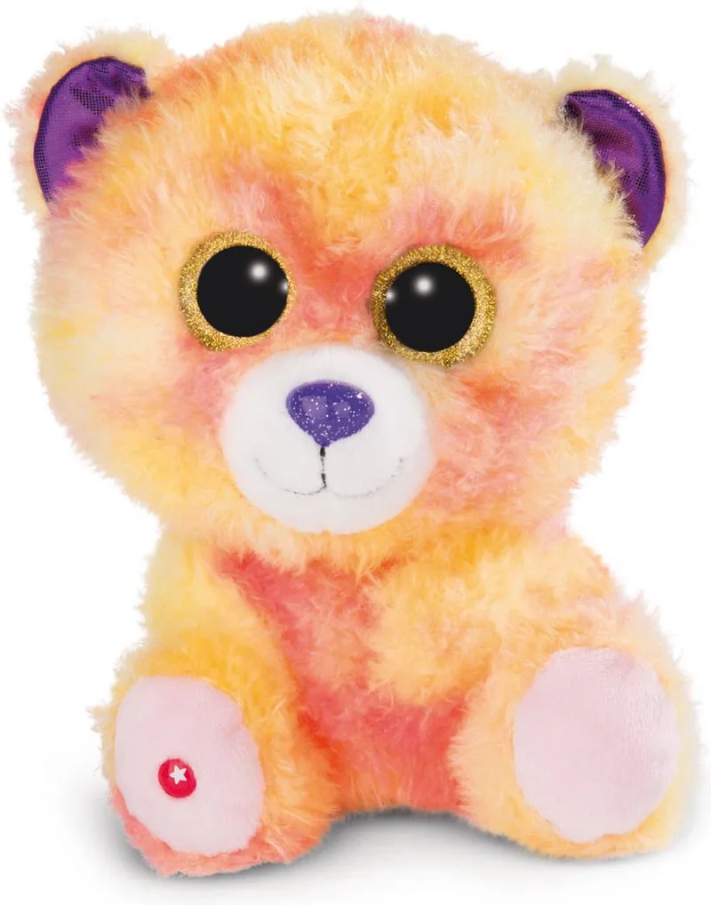 Knuffelbeer Glubschis Junior 25 Cm Pluche Oranje/paars från NICI i Orange – produktbild