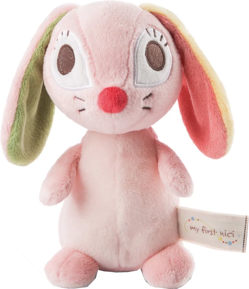 Knuffeldier Konijn 3d Hopsalie 17,5 Cm Pluche från NICI i Rosa – produktbild