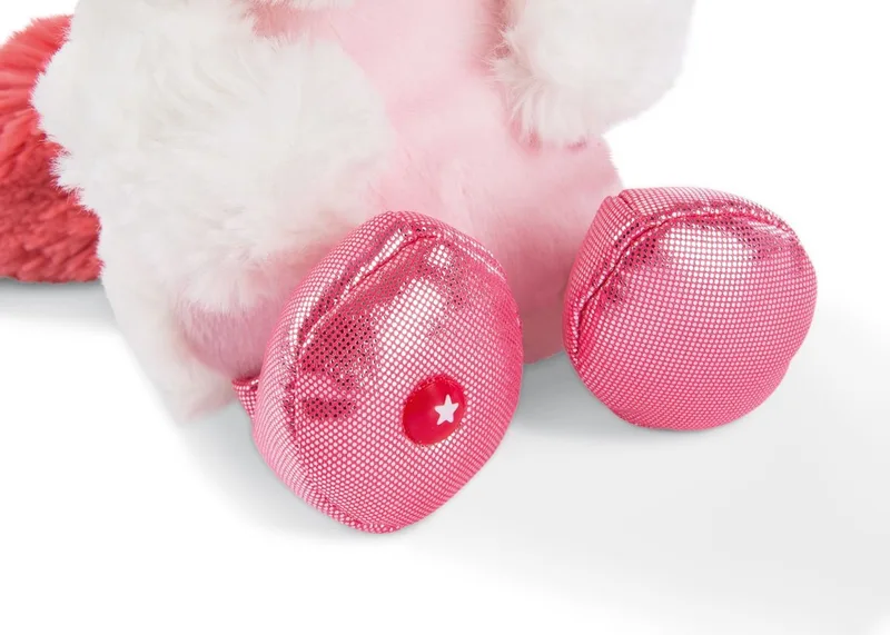 Knuffeleenhoorn Glubschis Milky-fee Junior 25 Cm Wit/roze by NICI in Pink, White – product photo