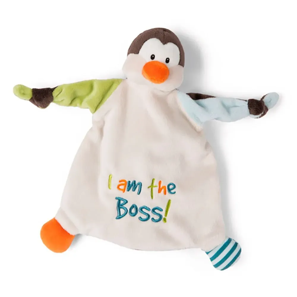 Knuffelpinguïn "ik Ben De Baas" Doudou van NICI – productfoto