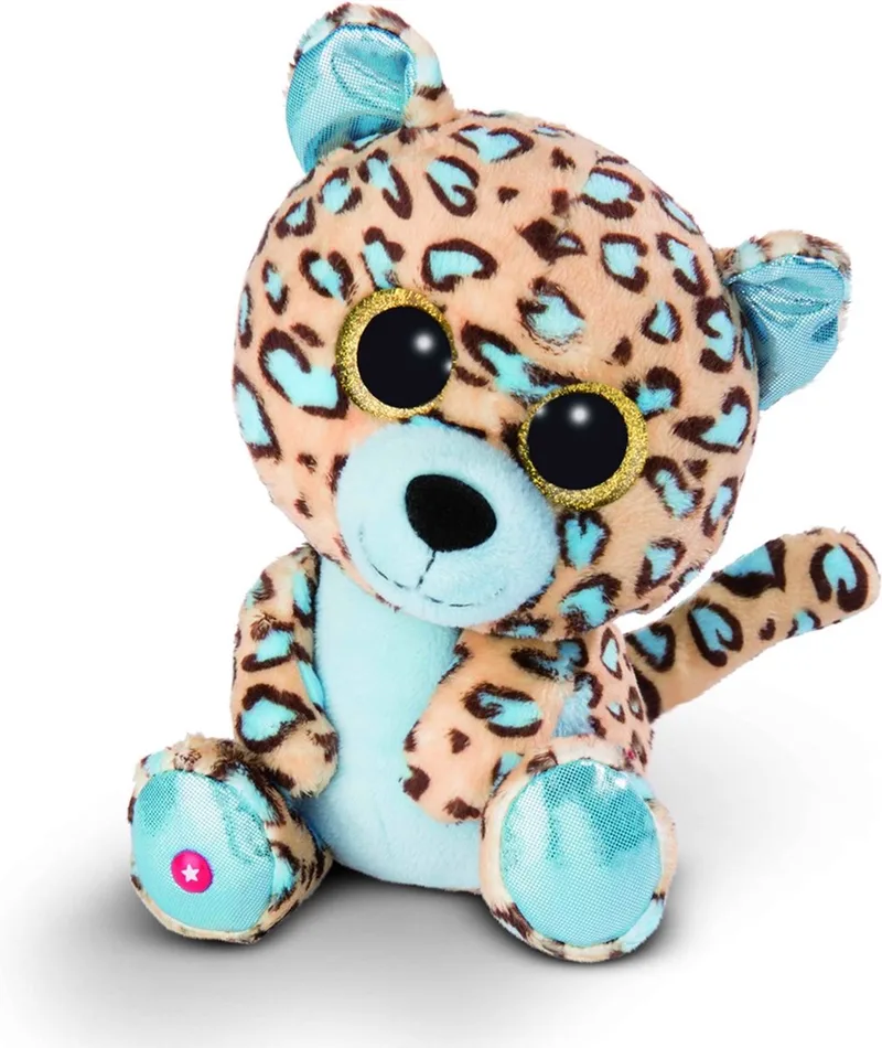 Luipaard/jaguar Lassi - pluche knuffel - beige/blauw - 25 cm by NICI in Multicolour – product photo