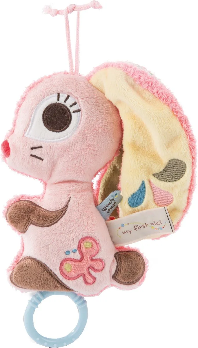 Muziekknuffel Hopsalie 2d Konijn 20 Cm Pluche by NICI in Pink – product photo