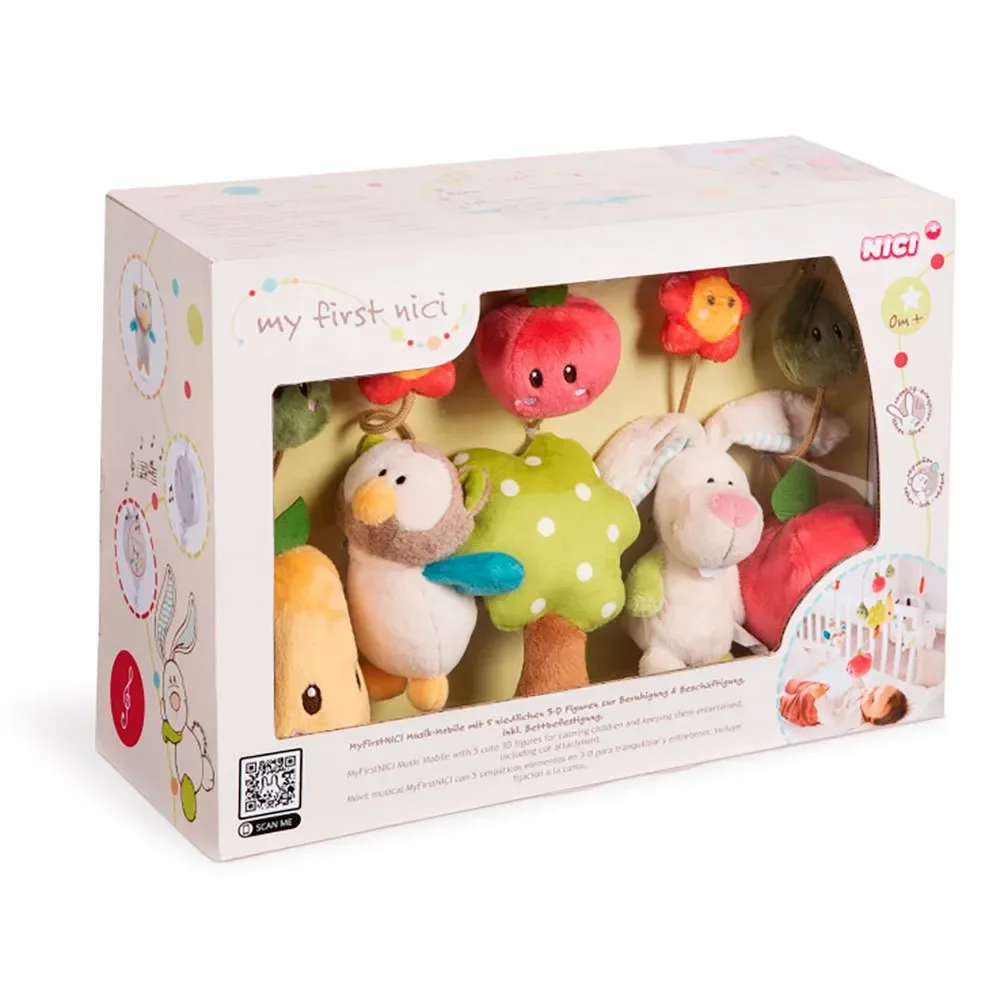 Muziekmobiel Konijn En Uil Met 5 Verwijderbare by NICI – product photo