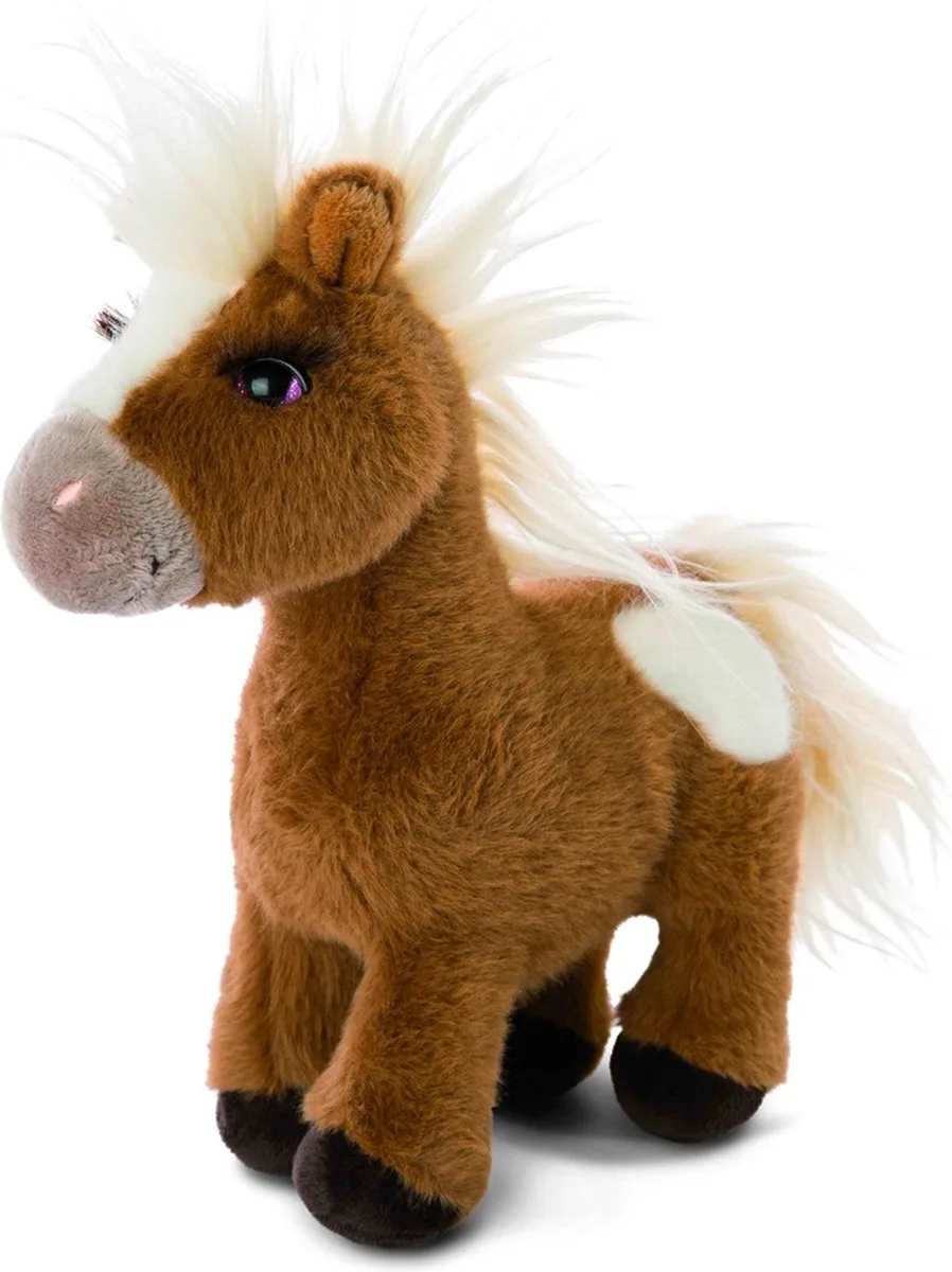 Mystery Hearts Pony/paard Lorenzo pluche knuffel - 25 cm de NICI en Marron – photo produit