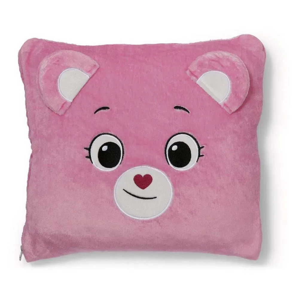 Nici 2-i-1 Tæppe Og Care Bears Cheer Bear Pude 165x140 Cm 35x35 Cm fra NICI – produktbillede