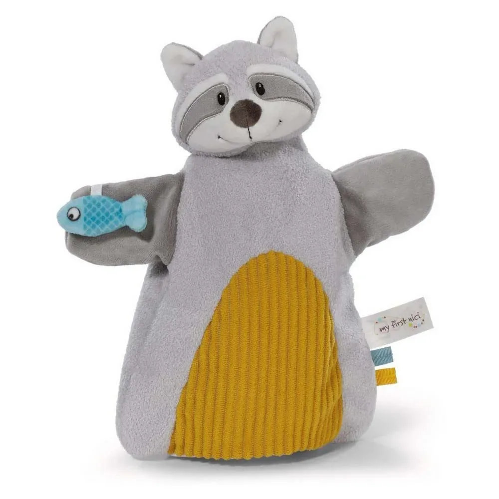 Nici 2 In 1 Waschbär Doudou Und Marionette 26x25 Cm von NICI – Produktfoto