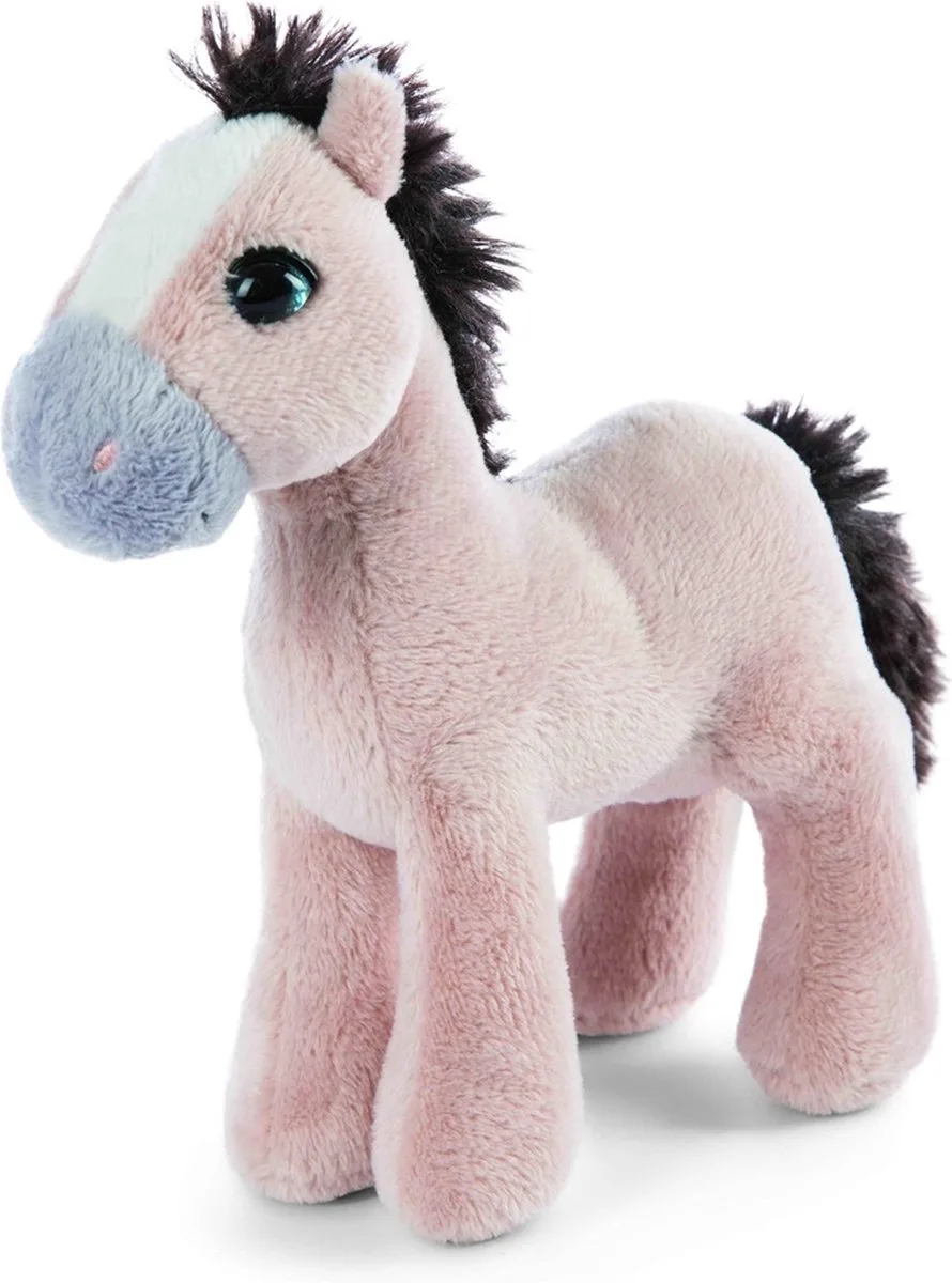 paard/pony pluche knuffel - 16 cm de NICI en Beige – photo produit