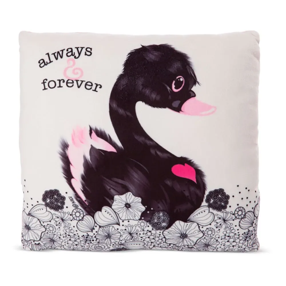 Pude Kærlighed Svane Sort Ca. Grøn 30x30 Cm von NICI – Produktfoto