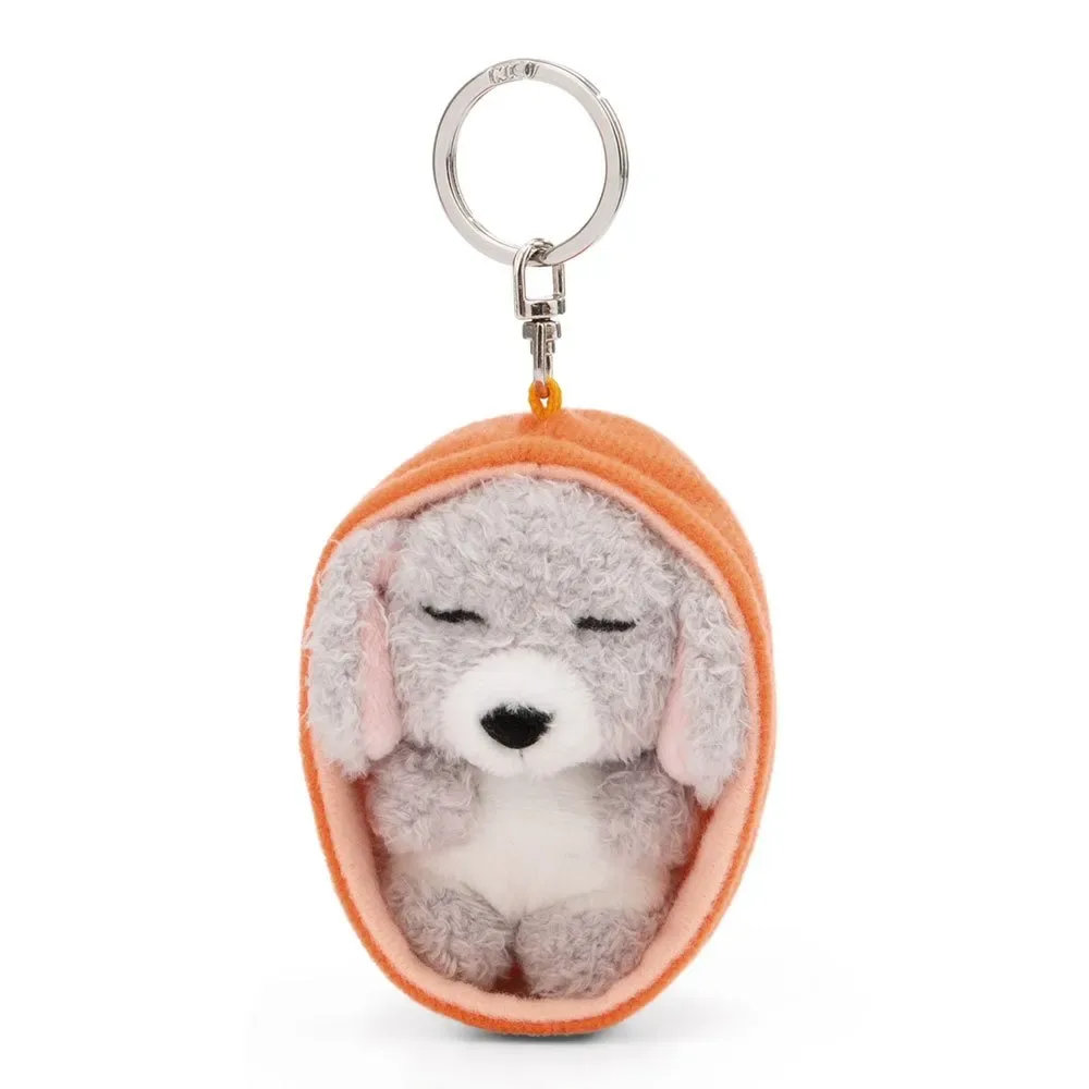 Sleeping Pets Dog Poodle Grey Basket 8 Cm Sleutelhanger by NICI – product photo