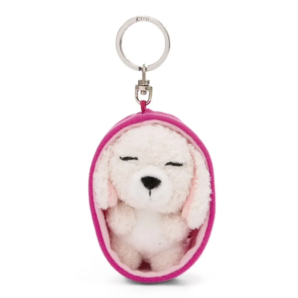 Sleeping Pets Dog Poodle White 8 Cm Sleutelhanger by NICI – product photo