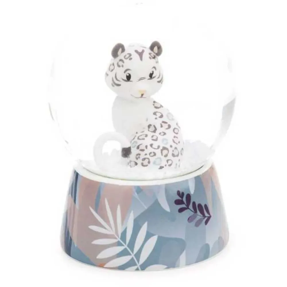 Boule à Paillettes Snow Leopard Eleni Snowbell 6.5 Cm de NICI – photo produit