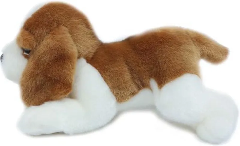 Basset liggend 20 cm by Pia Soft Toys in White – product photo
