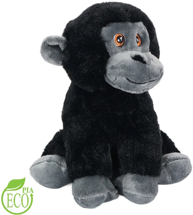 Eco Knuffel - 20 cm - Zachte Eco Knuffel van Pia Soft Toys in Gorilla – productfoto