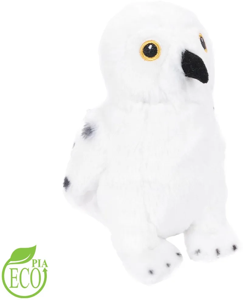 Eco - Pluche Sneeuwuil Knuffel - 17 cm från Pia Soft Toys i Gul – produktbild
