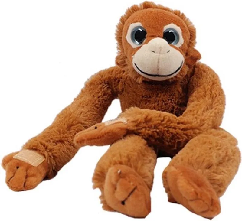 Hang Aap Orang Oetan 46 cm (van kop tot teen) från Pia Soft Toys i Midden bruin – produktbild