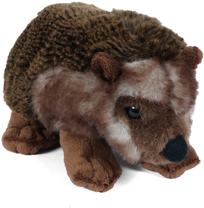 Knuffeldier Egel - zachte pluche stof - kwaliteit knuffels - 17 cm - Egels van Pia Soft Toys in Bruin – productfoto