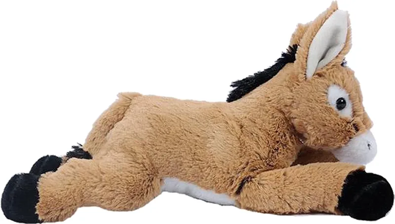 Knuffeldier Ezel - zachte pluche stof - premium kwaliteit knuffels - 25 cm - Ezels by Pia Soft Toys in Lichtbruin – product photo