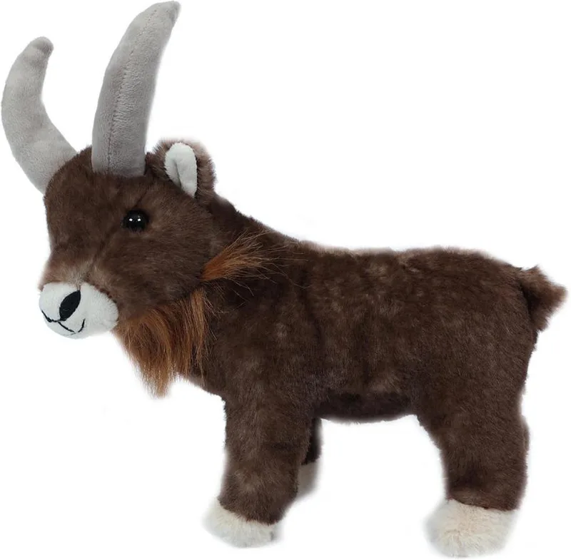 Knuffeldier Geit/bok - Zachte pluche stof - 25 cm by Pia Soft Toys in Brown – product photo