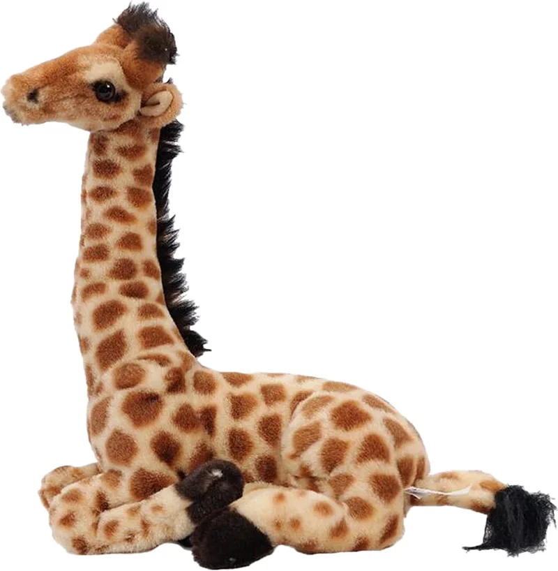 Knuffeldier Giraffe - zachte pluche stof - kwaliteit knuffels - 30 cm - liggend von Pia Soft Toys in Lichtbruin – Produktfoto